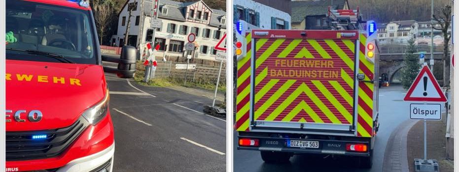 +++ EINSATZ Nr. 13 / 2025 - 21.12.2025 -Ölspur im Ortsbereich Richtung Cramberg +++