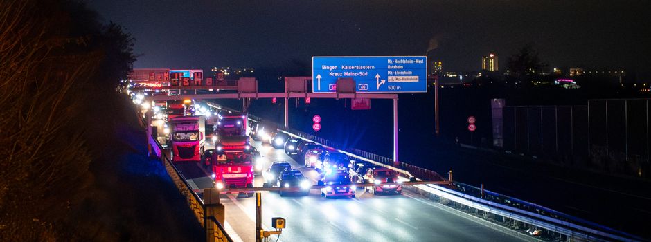 A60 bei Mainz-Hechtsheim nach Fehlalarm komplett gesperrt