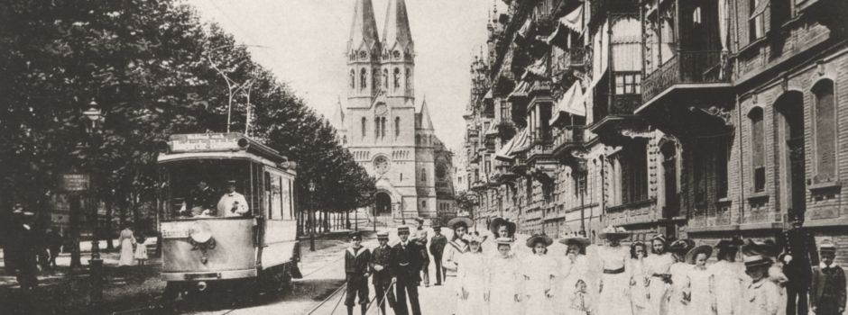 So sah Wiesbaden mit Straßenbahn aus