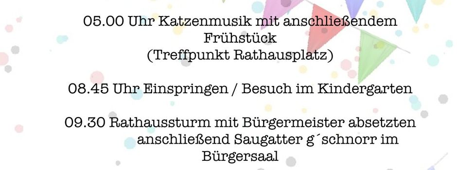 Herzliche Einladung zum Schmotziger Dunschtig am 12.02.2026