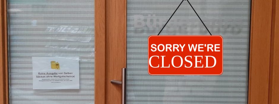 Einwohnermeldeamt Oldendorf dauerhaft geschlossen