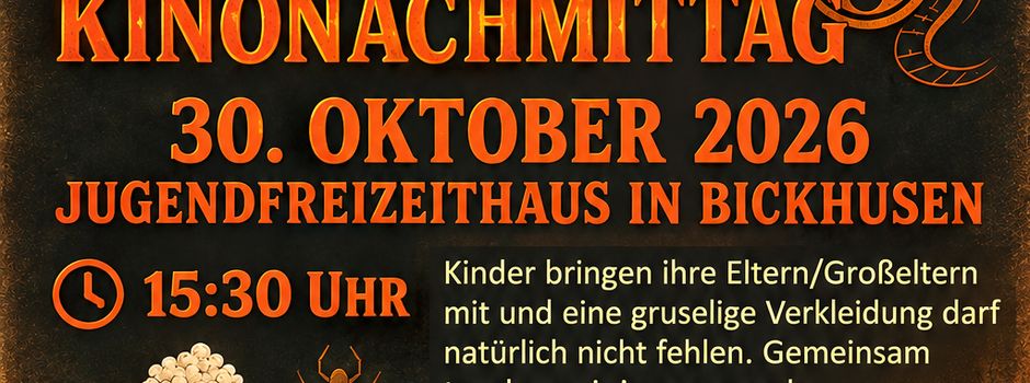 Halloween-Kinonachmittag in Bickhusen!