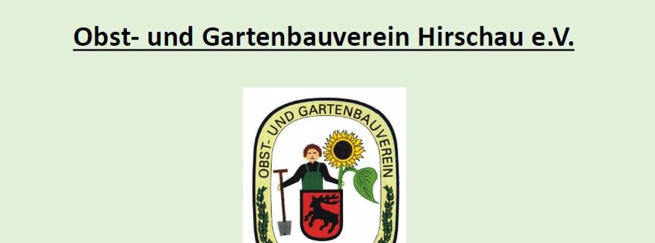 Engagement gesucht: OGV Hirschau e.V. braucht neue Führungskräfte