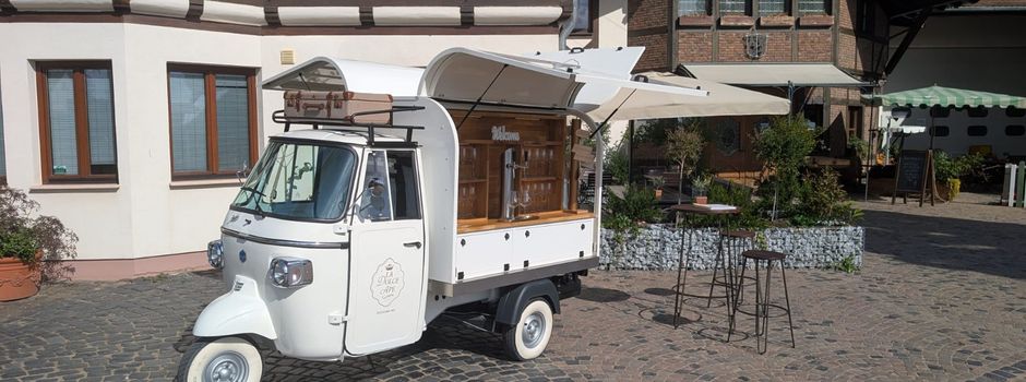 La Dolce Ape in Wiesbaden: Sekt aus dem italienischen Kultfahrzeug