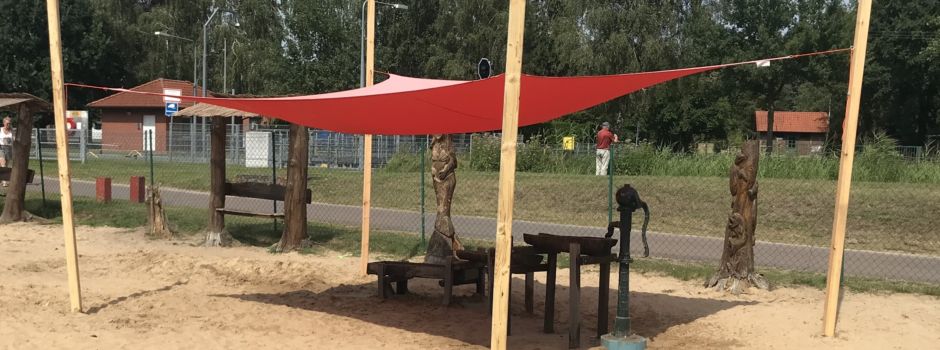 Farbenfroher Schattenspender