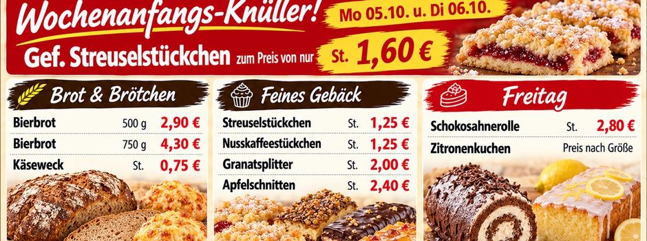Wochenangebot Bäckerei Deubel