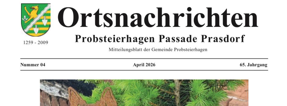 Ortsnachrichten April 2026