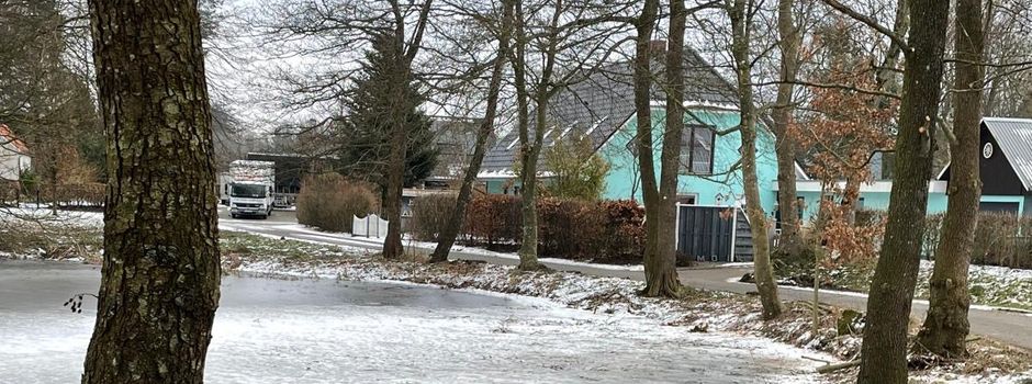 Freie Sicht auf den Dorfteich