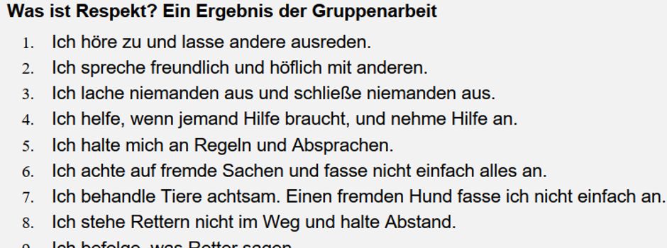 Respekt für Retter – ein Projekttag in Herzhorn