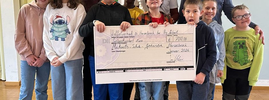 Pro Arbeit Herzebrock: Spende aus Weihnachtsaktion für Gütersloher Förderschule