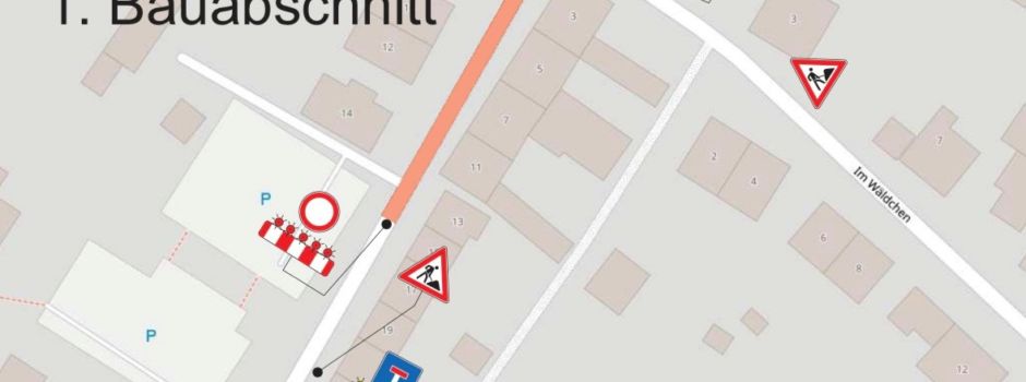 ***Ab sofort: Vollsperrung Teilstück Feldstraße in Rehlingen***