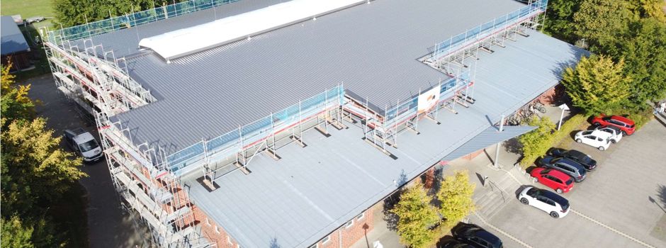 Sanierung des Hauptdaches der Dreifeldsporthalle ist abgeschlossen ✅