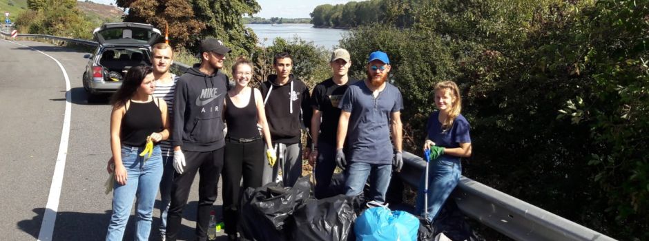 Wählergruppe NEU mit Rhine Cleanup in Nierstein überaus zufrieden