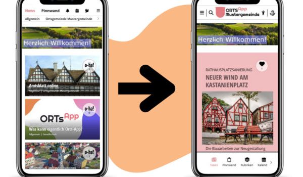 Wassenach-Orts-App erhält neues Design - Umstellung am 09.10.2025