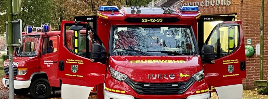 Neues Feuerwehrauto in Kampen angekommen!