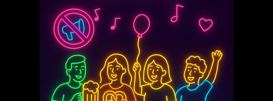 Wir feiern - ohne parteipolitische Symbole