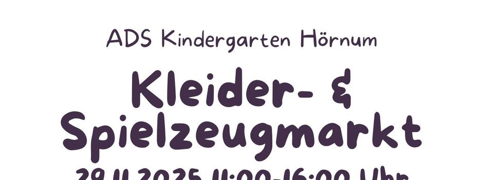 Hörnum: Bunter Kleider- und Spielzeugmarkt