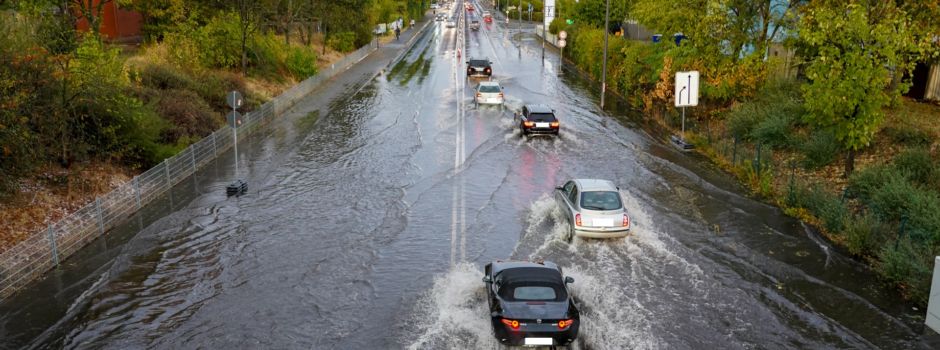 Rüsselsheim unter Wasser