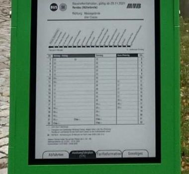 Dynamische Fahrgastinformationsanzeige (DFI)