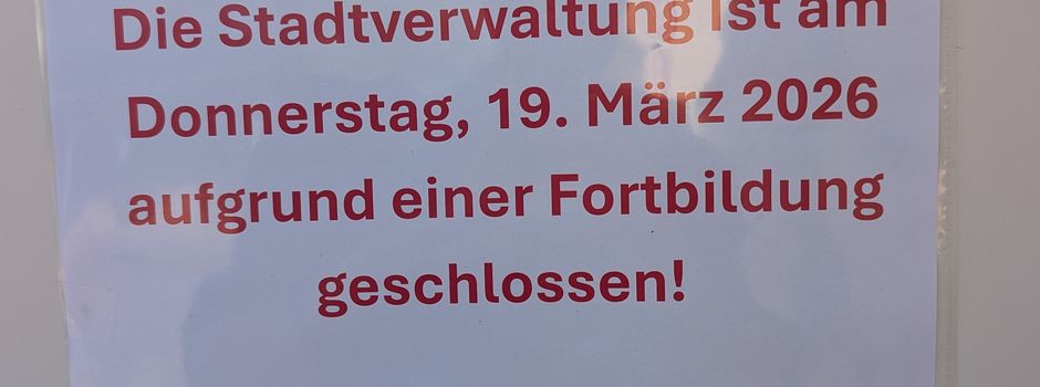 Rathaus am 19. März geschlossen