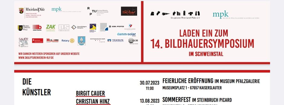 14. Bildhauersymposium im Schweinstal
