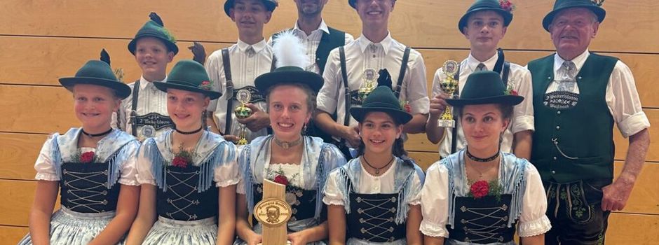 Erfolgreiches Gaujugendpreisplatteln für die Weikertstoana Trachtler