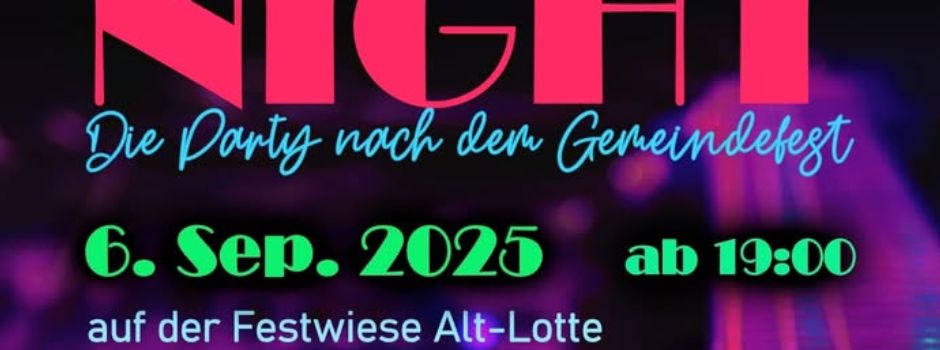 Lotter Summer Night mit Livemusik – Ausklang des großen Gemeindefests zum 50-jährigen Jubiläum