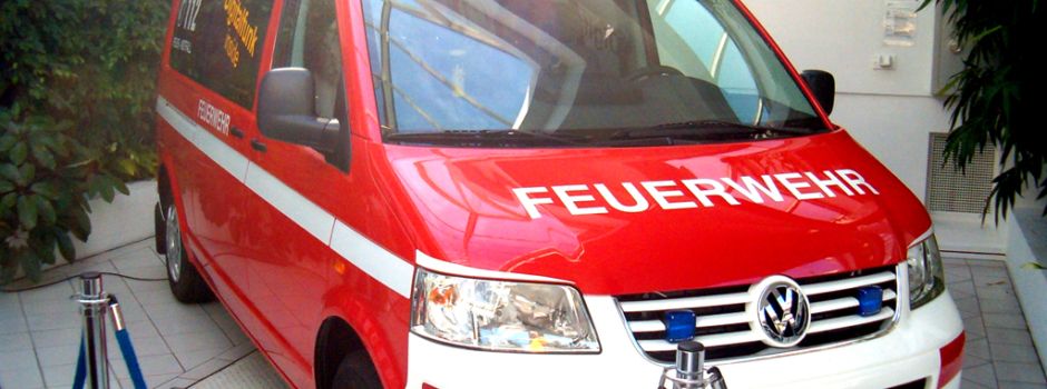 Betrunkener fährt mit Feuerwehrauto
