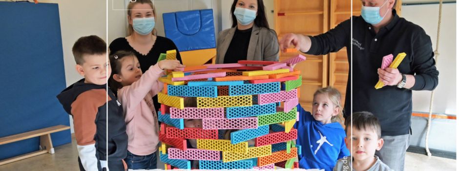 Angehende Schulkinder lernen spielerisch Statik