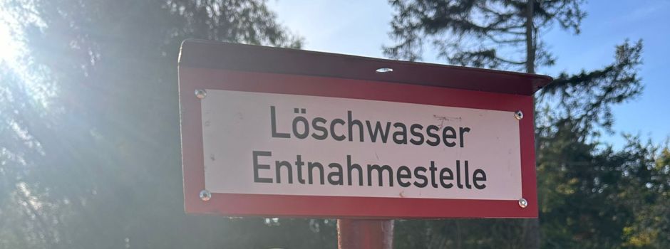 Wasservorrat für die Feuerwehr