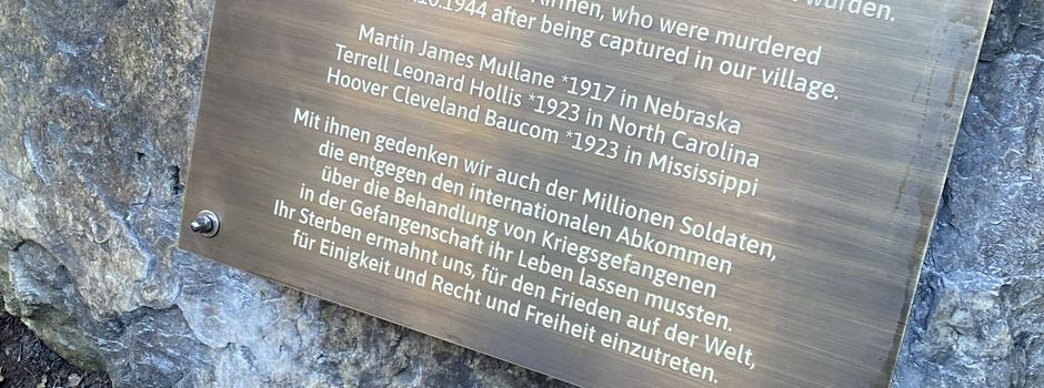 Feier zum Volkstrauertag in Niederseelbach: Gedenktafel eingeweiht