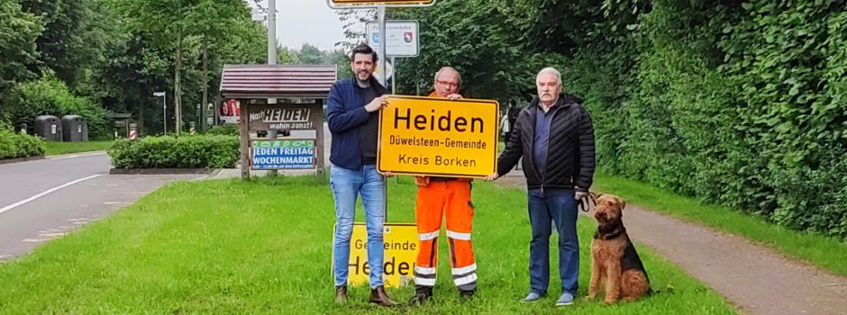 Neue Zusatzbezeichnung für die Gemeinde Heiden: "Düwelsteen-Gemeinde"!