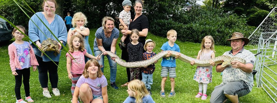 Tränkler‘s rollender Zoo in der DRK Postweg Kita