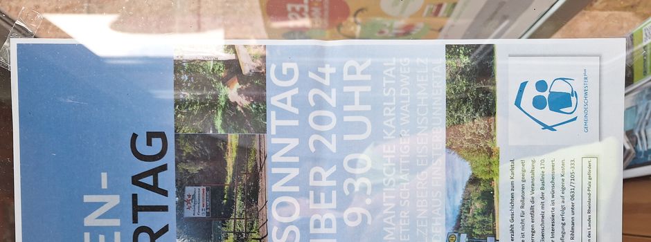 Kreis-Senioren-Wandertag Sonntag, 8. September 9:30 Uhr, Treffpunkt: Parkplatz Stelzenberg Eisenschmelz