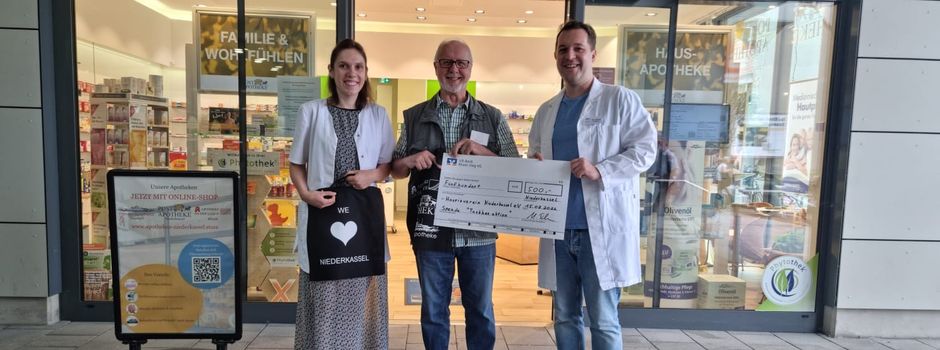 Apotheken-Tasche für den guten Zweck – Spendenübergabe an den Hospizverein Niederkassel