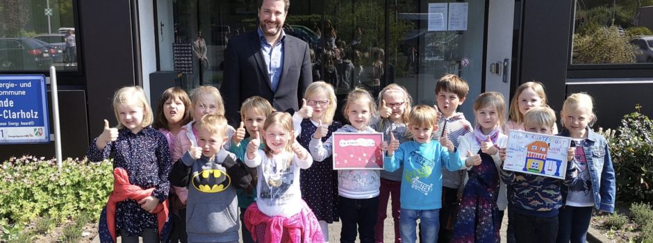 Norbertkindergartenkinder besuchten den Bürgermeister