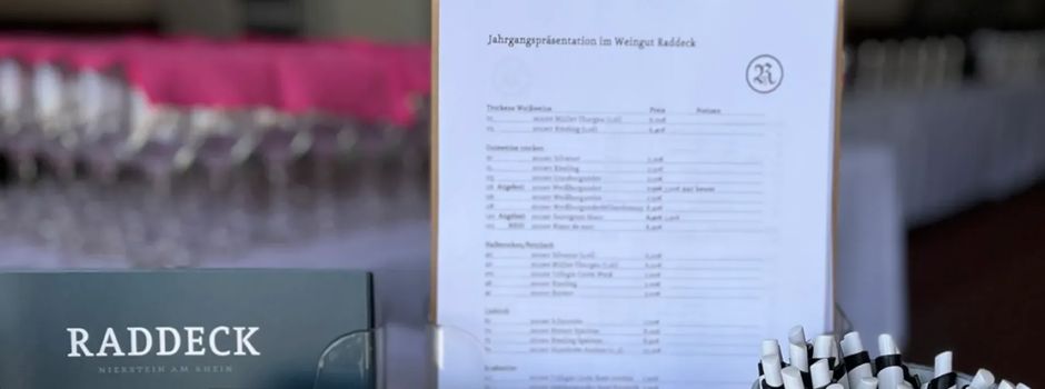 Den neuen Jahrgang im Glas: Weingut Raddeck lädt zur Präsentation am Hummertal