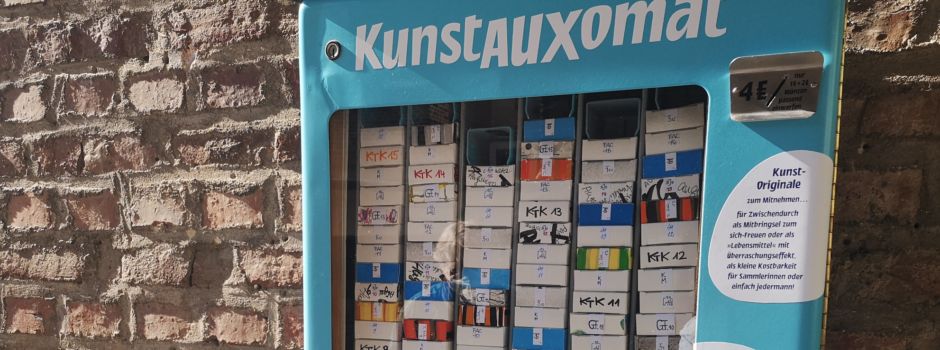 KunstAuxomat auf dem Stadtmarkt: Die AugsburgerInnen lieben ihn