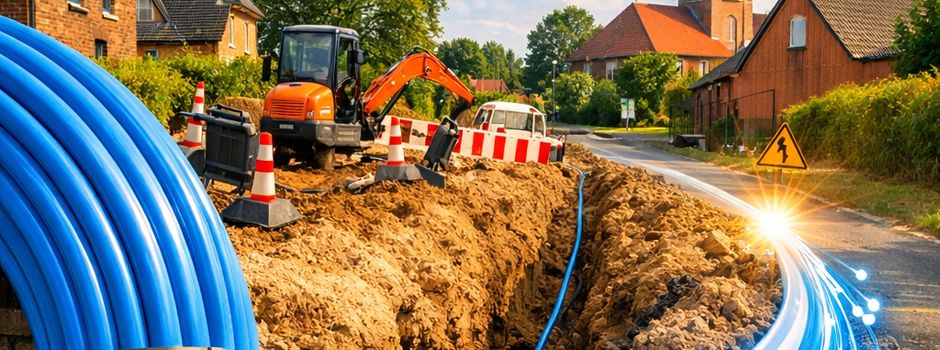 Glasfaser-Ausbau in Burweg macht große Fortschritte