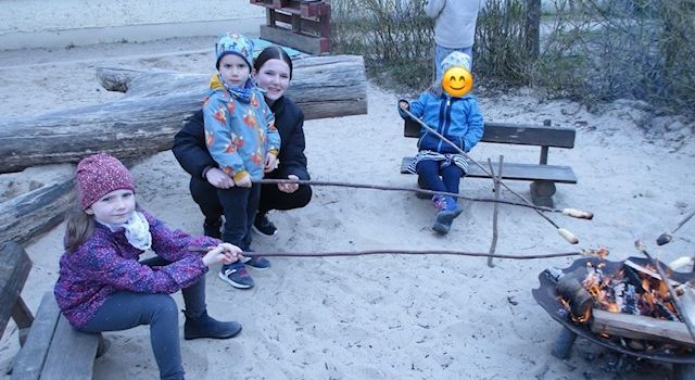 Osterfeuer in der Kita Pusteblume