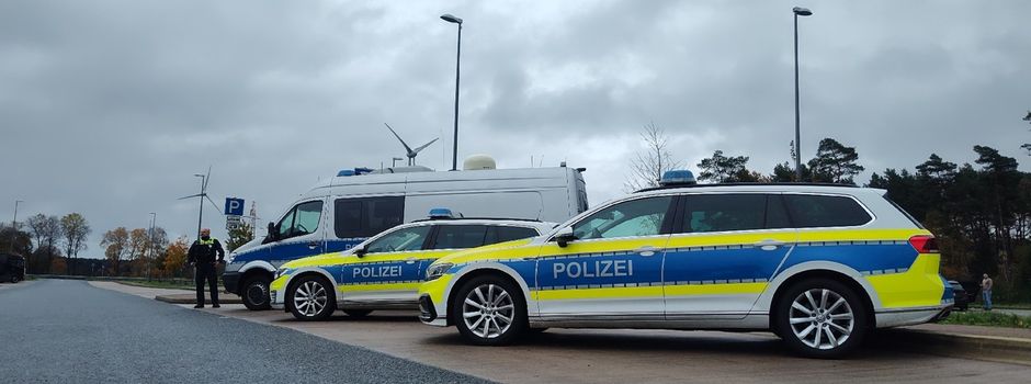 Großkontrolle an der Autobahn 7