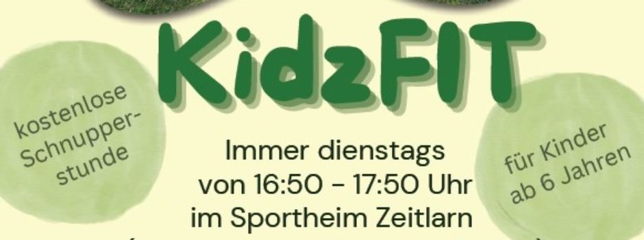KidzFIT für Kinder ab 6 Jahren - kostenloses Schnuppern!