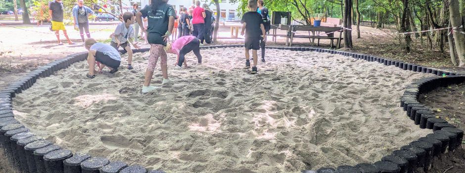 Neue Sandkiste für die Geesthachter Waldschule