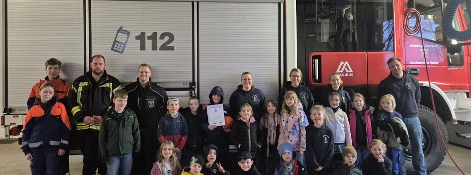 Kinderfeuerwehr Harber verabschiedet erstes Mitglied in die Jugendfeuerwehr