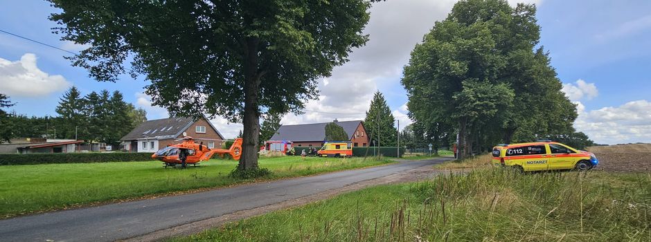 Hubschrauber über Madsow