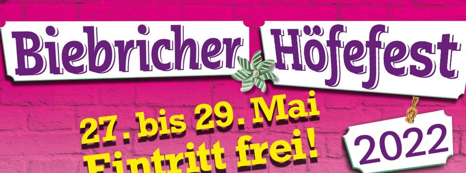 17. Biebricher Höfefest (27. bis 29. Mai)