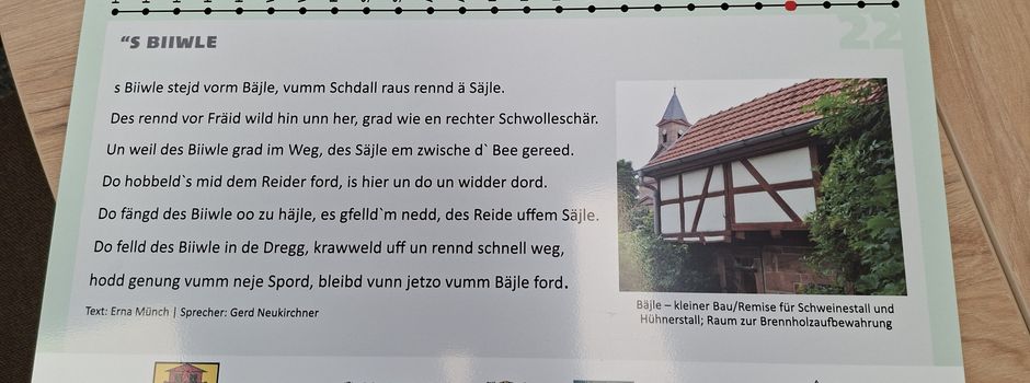 Mundartweg - schon gesehen oder gehört?