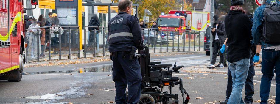 Rollstuhlfahrer in Mainz von Straßenbahn angefahren