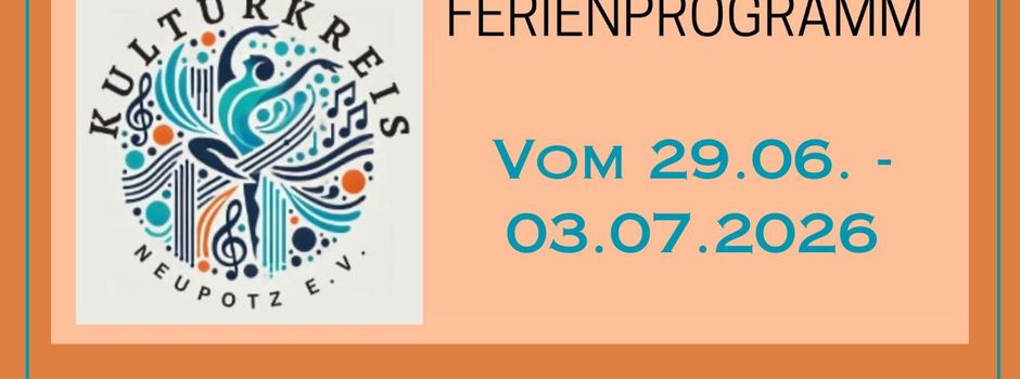 Neupotzer Sommerferienprogramm 2026