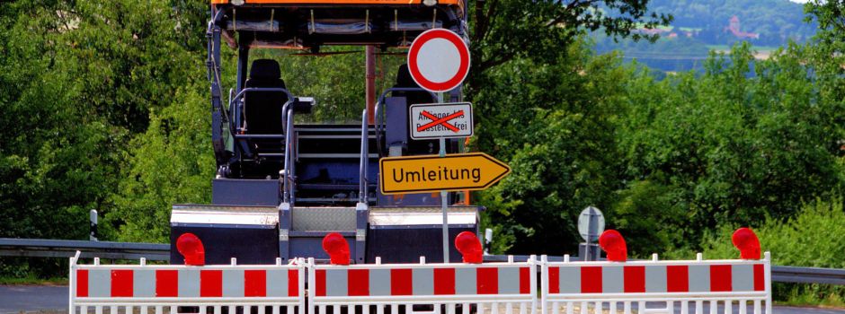Vollsperrung der Zufahrt nach Hachenburg über die Schneidmühle